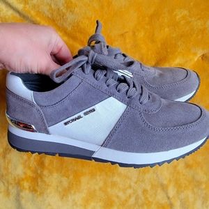 Michael Kors Allie Trainer Pearl Grey size 7